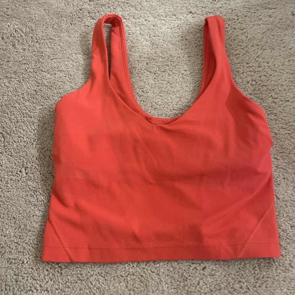 Orange Lululemon Align Tank Top